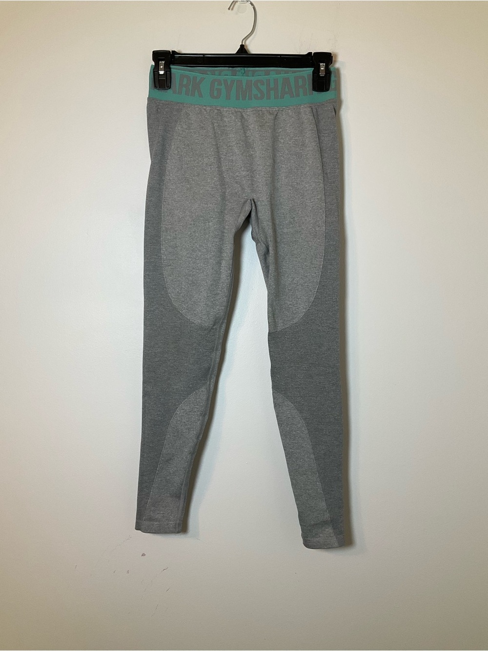 Gymshark Flex High Rise Seamless Leggings Gray Teal Size M